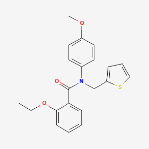 molecular formula C21H21NO3S B14984233 2-ethoxy-N-(4-methoxyphenyl)-N-(thiophen-2-ylmethyl)benzamide 