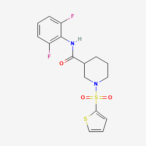 N-(2,6-difluorophenyl)-1-(thiophen-2-ylsulfonyl)piperidine-3-carboxamide