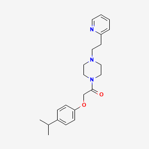 molecular formula C22H29N3O2 B14984284 2-[4-(Propan-2-yl)phenoxy]-1-{4-[2-(pyridin-2-yl)ethyl]piperazin-1-yl}ethanone 