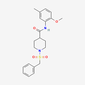 molecular formula C21H26N2O4S B14984304 1-(benzylsulfonyl)-N-(2-methoxy-5-methylphenyl)piperidine-4-carboxamide 