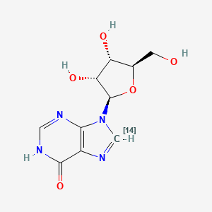 molecular formula C10H12N4O5 B1498435 Inosine-8-14C 