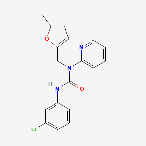 3-(3-Chlorophenyl)-1-[(5-methylfuran-2-yl)methyl]-1-pyridin-2-ylurea