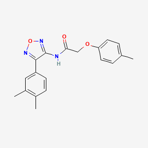 molecular formula C19H19N3O3 B14984439 N-[4-(3,4-dimethylphenyl)-1,2,5-oxadiazol-3-yl]-2-(4-methylphenoxy)acetamide 