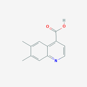 molecular formula C12H11NO2 B1498446 6,7-二甲基喹啉-4-羧酸 CAS No. 854858-79-0