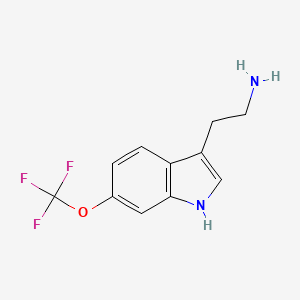 molecular formula C11H11F3N2O B1498447 2-(6-(Trifluoromethoxy)-1H-indol-3-yl)ethanamine CAS No. 467451-81-6
