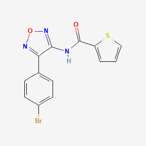 molecular formula C13H8BrN3O2S B14984478 N-[4-(4-bromophenyl)-1,2,5-oxadiazol-3-yl]thiophene-2-carboxamide 