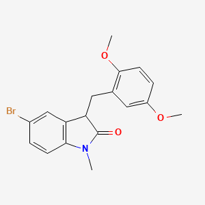 5-bromo-3-(2,5-dimethoxybenzyl)-1-methyl-1,3-dihydro-2H-indol-2-one