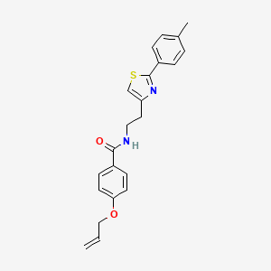 N-{2-[2-(4-methylphenyl)-1,3-thiazol-4-yl]ethyl}-4-(prop-2-en-1-yloxy)benzamide