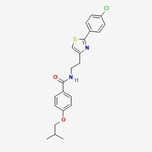 N-{2-[2-(4-chlorophenyl)-1,3-thiazol-4-yl]ethyl}-4-(2-methylpropoxy)benzamide