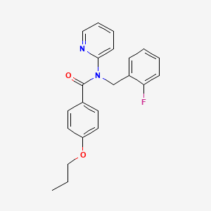 N-(2-fluorobenzyl)-4-propoxy-N-(pyridin-2-yl)benzamide