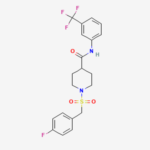 1-[(4-fluorobenzyl)sulfonyl]-N-[3-(trifluoromethyl)phenyl]piperidine-4-carboxamide