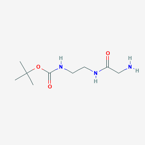 molecular formula C9H19N3O3 B1498458 [2-(2-Amino-acetylamino)-ethyl]-carbamic acid tert-butyl ester 