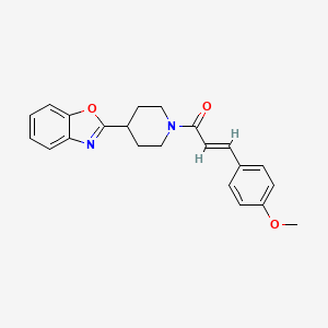 molecular formula C22H22N2O3 B14984595 (2E)-1-[4-(1,3-benzoxazol-2-yl)piperidin-1-yl]-3-(4-methoxyphenyl)prop-2-en-1-one 