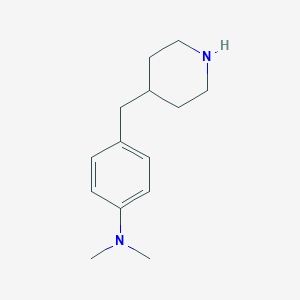 molecular formula C14H22N2 B149846 N,N-dimethyl-4-(piperidin-4-ylmethyl)aniline CAS No. 131416-68-7