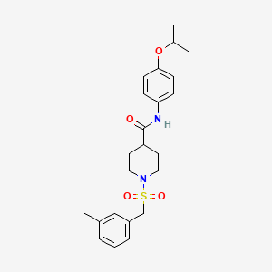 1-[(3-methylbenzyl)sulfonyl]-N-[4-(propan-2-yloxy)phenyl]piperidine-4-carboxamide