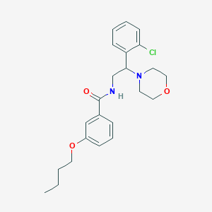 molecular formula C23H29ClN2O3 B14984613 3-butoxy-N-[2-(2-chlorophenyl)-2-(morpholin-4-yl)ethyl]benzamide 