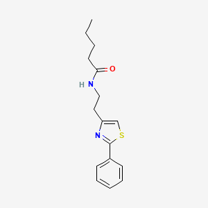 molecular formula C16H20N2OS B14984628 N-[2-(2-phenyl-1,3-thiazol-4-yl)ethyl]pentanamide 