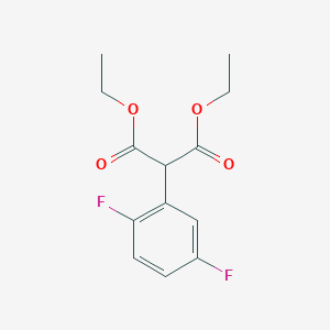 molecular formula C13H14F2O4 B1498463 Diethyl (2,5-difluorophenyl)malonate CAS No. 247170-23-6