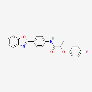 N-[4-(1,3-benzoxazol-2-yl)phenyl]-2-(4-fluorophenoxy)propanamide