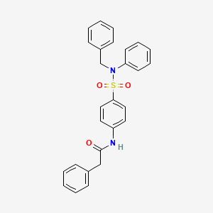 N-{4-[benzyl(phenyl)sulfamoyl]phenyl}-2-phenylacetamide