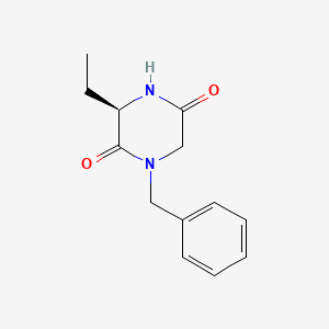 molecular formula C13H16N2O2 B1498469 (3R)-1-Benzyl-3-ethylpiperazine-2,5-dione CAS No. 347195-54-4