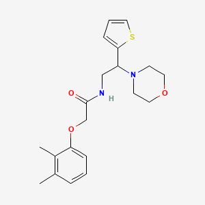 2-(2,3-dimethylphenoxy)-N-[2-(morpholin-4-yl)-2-(thiophen-2-yl)ethyl]acetamide