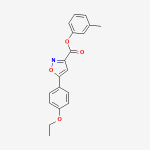 molecular formula C19H17NO4 B14984716 3-Methylphenyl 5-(4-ethoxyphenyl)-1,2-oxazole-3-carboxylate 