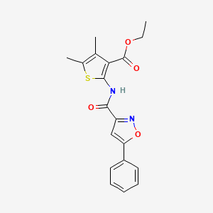 molecular formula C19H18N2O4S B14984724 Ethyl 4,5-dimethyl-2-{[(5-phenyl-1,2-oxazol-3-yl)carbonyl]amino}thiophene-3-carboxylate 