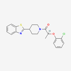 1-[4-(1,3-Benzothiazol-2-yl)piperidin-1-yl]-2-(2-chlorophenoxy)propan-1-one