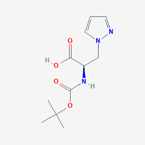 (R)-2-Tert-butoxycarbonylamino-3-pyrazol-1-YL-propionic acid