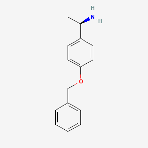 molecular formula C15H17NO B1498475 (R)-alpha-Methyl-4-(benzyloxy)benzenemethaneamine 