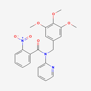 2-nitro-N-(pyridin-2-yl)-N-(3,4,5-trimethoxybenzyl)benzamide