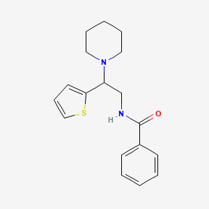 N-[2-(piperidin-1-yl)-2-(thiophen-2-yl)ethyl]benzamide