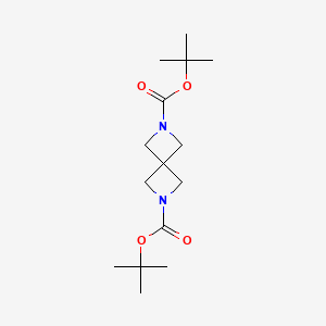 molecular formula C15H26N2O4 B1498477 Di-tert-butyl 2,6-diazaspiro[3.3]heptane-2,6-dicarboxylate CAS No. 1150618-17-9