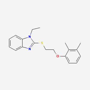 2-{[2-(2,3-dimethylphenoxy)ethyl]sulfanyl}-1-ethyl-1H-benzimidazole