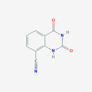 molecular formula C9H5N3O2 B1498478 2,4-Dioxo-1,2,3,4-tetrahydroquinazoline-8-carbonitrile CAS No. 1150617-69-8