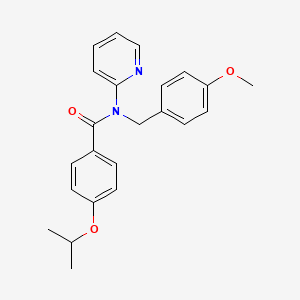 N-(4-methoxybenzyl)-4-(propan-2-yloxy)-N-(pyridin-2-yl)benzamide