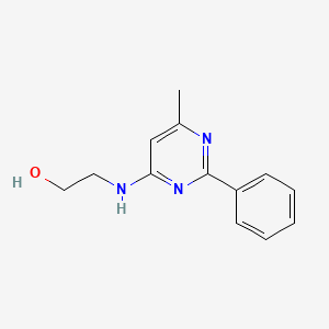 molecular formula C13H15N3O B1498484 2-[(6-Methyl-2-phenyl-4-pyrimidinyl)amino]-ethanol CAS No. 504399-93-3