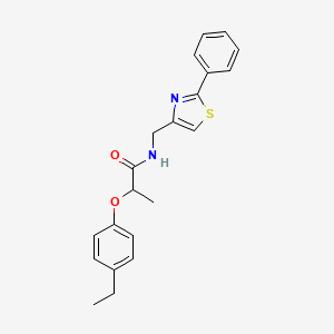 2-(4-ethylphenoxy)-N-[(2-phenyl-1,3-thiazol-4-yl)methyl]propanamide