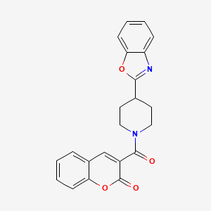 3-{[4-(1,3-benzoxazol-2-yl)piperidin-1-yl]carbonyl}-2H-chromen-2-one