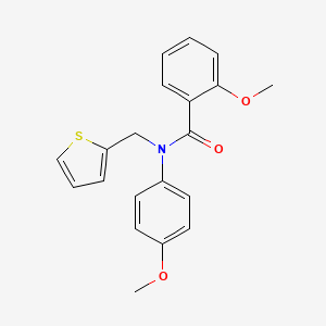 2-methoxy-N-(4-methoxyphenyl)-N-(thiophen-2-ylmethyl)benzamide