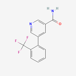 molecular formula C13H9F3N2O B1498487 5-(2-(Trifluoromethyl)phenyl)nicotinamide CAS No. 1125421-92-2