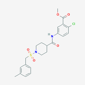 Methyl 2-chloro-5-[({1-[(3-methylbenzyl)sulfonyl]piperidin-4-yl}carbonyl)amino]benzoate