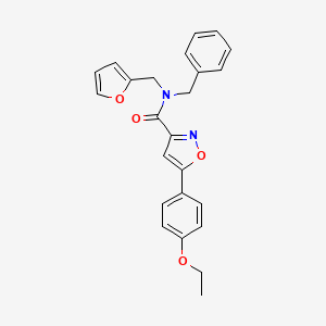 N-benzyl-5-(4-ethoxyphenyl)-N-(furan-2-ylmethyl)-1,2-oxazole-3-carboxamide