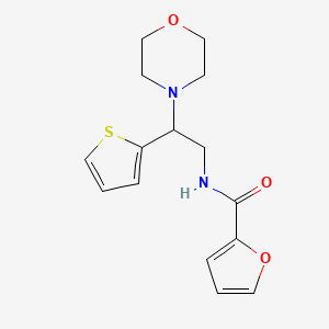 N-[2-(morpholin-4-yl)-2-(thiophen-2-yl)ethyl]furan-2-carboxamide