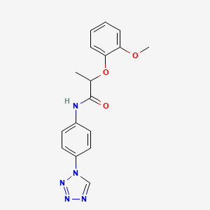 2-(2-methoxyphenoxy)-N-[4-(1H-tetrazol-1-yl)phenyl]propanamide