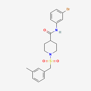 N-(3-bromophenyl)-1-[(3-methylbenzyl)sulfonyl]piperidine-4-carboxamide