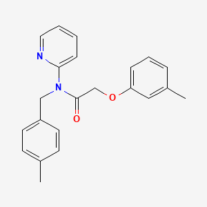 molecular formula C22H22N2O2 B14984953 N-(4-methylbenzyl)-2-(3-methylphenoxy)-N-(pyridin-2-yl)acetamide 