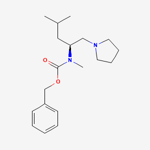 molecular formula C19H30N2O2 B1498498 (s)-Methyl-(3-methyl-1-pyrrolidin-1-ylmethyl-butyl)-carbamic acid benzyl ester CAS No. 675602-77-4