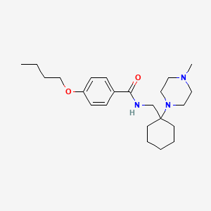 4-butoxy-N-{[1-(4-methylpiperazin-1-yl)cyclohexyl]methyl}benzamide